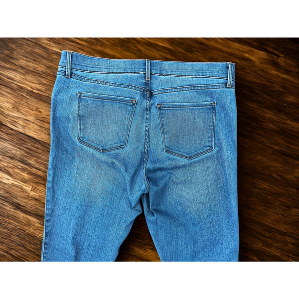 Mott & Bow Jane Mid Rise Skinny Jeans Women’s 32x28 Light Blue Stretch Denim