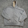 L.L.Bean Katahdin Iron Works Sherpa Lined Full Zip Hoodie Men's Large Gray