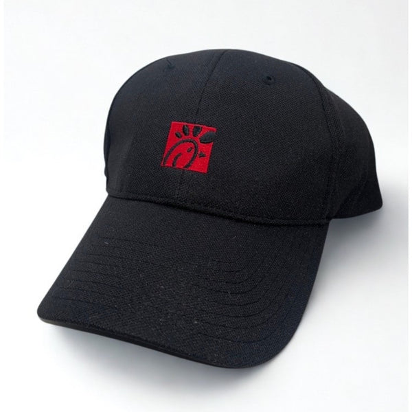 Chick-fil-A Team Member Work Hat Black Strapback OSFM Employee Uniform Cap NWOT