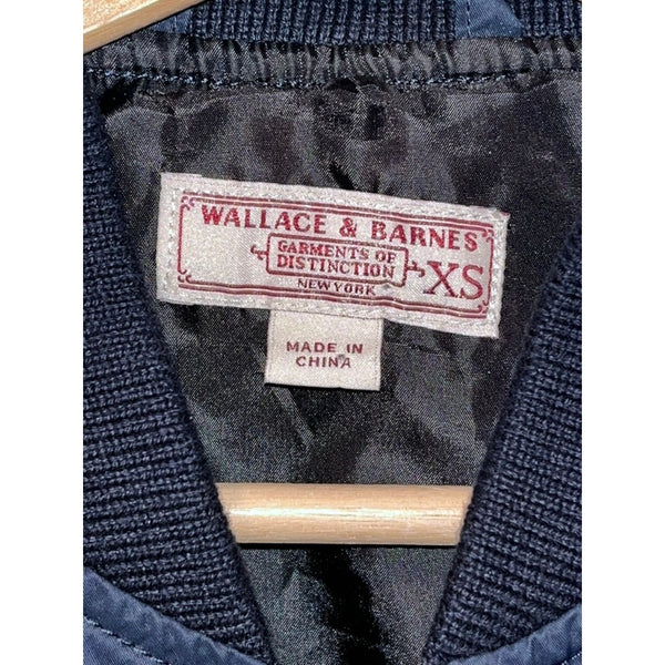 Wallace & Barnes J.Crew MA-1 Bomber Jacket Navy Mens XS Military Style