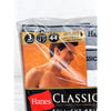 Hanes Classics Full Cut Briefs 3 Pack Size 44 White Grey Vintage 2002 NOS USA