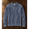 L.L. Bean Organic Cotton Fisherman Sweater 2XL Blue Roll Neck Waffle Knit NWT