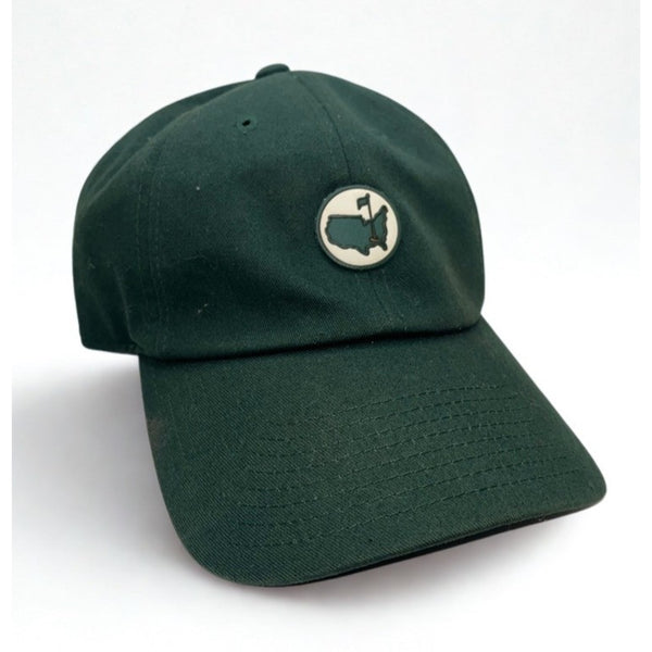 Masters Tournament Augusta National Rubber Map Patch Golf Dad Hat Adjustable