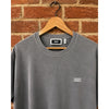 Kith Vintage Sunfaded Washed Gray Logo Crewneck T-Shirt Small Cotton Cut Hem USA
