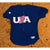 Team USA Baseball Jersey Russell Athletic Navy 2000 Olympics Sz 44 (L) Vintage