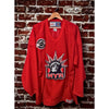 New York Rangers Lady Liberty CCM Practice Jersey Red XL Vintage Made Canada