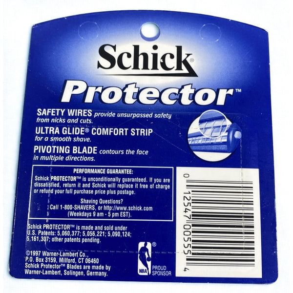 Schick Protector Razor Blades 5 Refill Cartridges New Sealed Vintage 01254700555