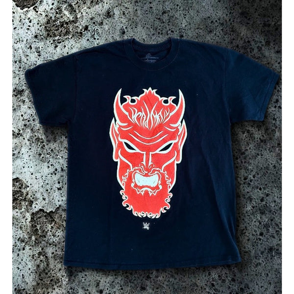 The Undertaker WWE Big Evil Red Devil Head T-Shirt Sz L Double Sided Y2K