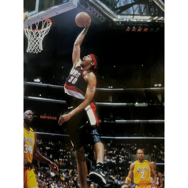 Rasheed Wallace Portland Trail Blazers #30 NBA Nike Jersey Sz. L +2 Vtg Sewn