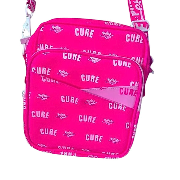 CURE x Rolling Loud Hot Pink 3M Reflective Messenger Bag NIB RARE