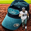 Philadelphia Eagles Hank Fraley Signed Reebok Dad Hat Cap Vintage NFL Autograph
