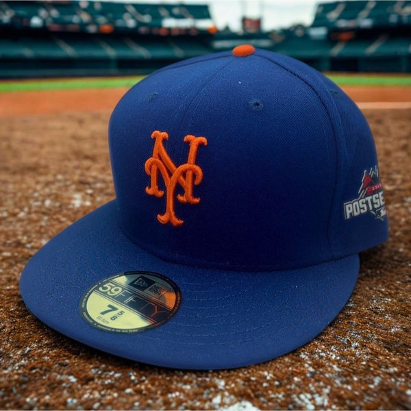New York Mets 2015 MLB Postseason 59FIFTY Fitted Hat 7 5/8 New Era NWT