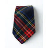 The Scotch House Black Stewart Scottish Tartan Wool Tie Plaid Scotland Vintage