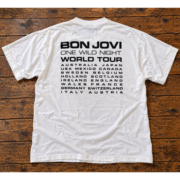 Jon Bon Jovi One Wild Night World Tour 2001 Vintage Single Stitch T-Shirt Sz L