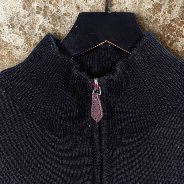 Old Course St. Andrews 1/4 Zip Wool Sweater Small Golf Pullover EUC Rare Vintage