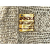Anncraft Donegal Irish Wool Fisherman Sweater L Full Zip Cable Knit Vintage