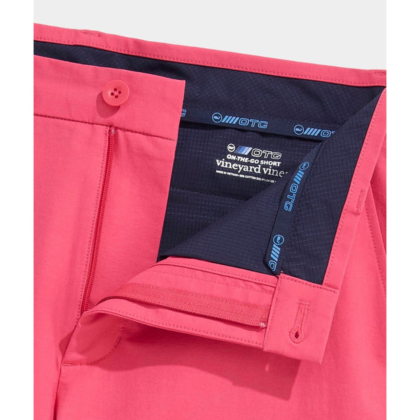 Vineyard Vines On-The-Go Shorts 42 Red Performance 9 Inch Stretch Golf EUC