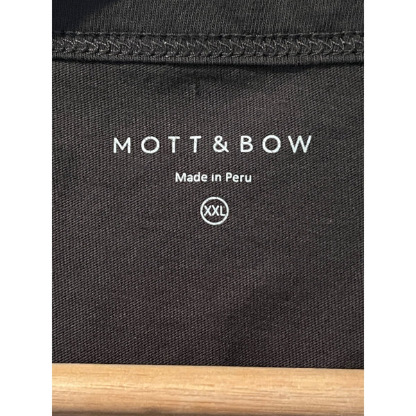 Mott & Bow Driggs Dark Grey Classic Crew T-Shirt Men's 2XL 100% Cotton EUC