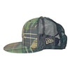 New York Yankees New Era MLB Woodland Plaid Camo Trucker 9FIFTY Snapback Hat
