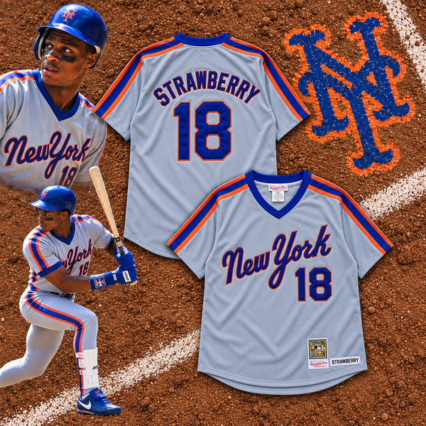 New York Mets Darryl Strawberry Mitchell & Ness Cooperstown Jersey USA Sz 56 2XL