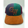 George Washington Revolutionaries GWU Snapback Hat USA Leather Strap Cap Vintage
