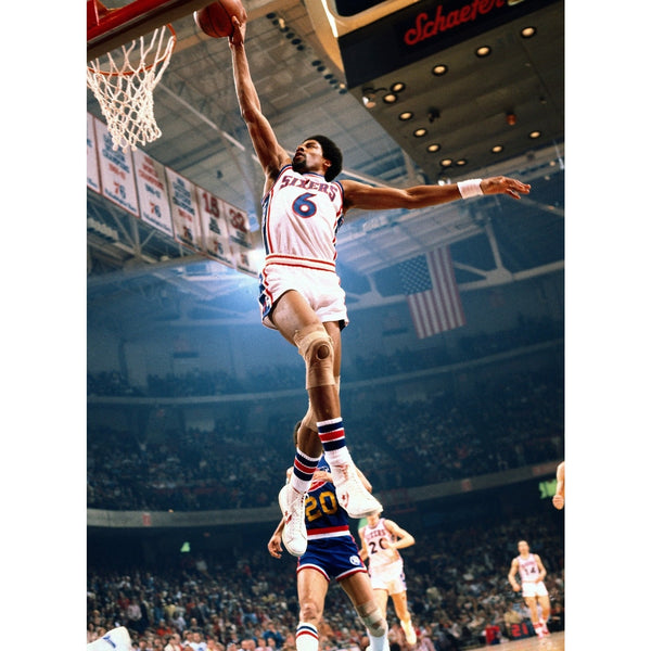 Julius Dr. J Erving Signed Spalding NBA Basketball Auto COA HOF 76ers Sixers