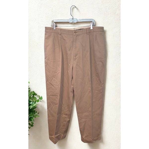 Polo Ralph Lauren Polo Chino Pants Mens 40x30 Beige Classic Fit Pleated Cotton