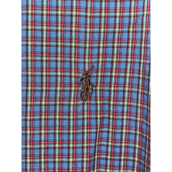 Polo Ralph Lauren Stanton Classic Fit Shirt Mens L Plaid Button Up Cotton