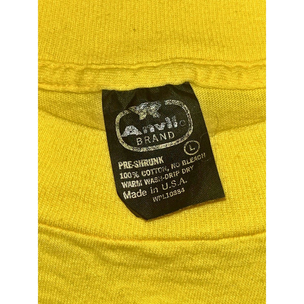E.T. The Extra-Terrestrial Movie T-Shirt Mens Large Yellow Anvil USA Vintage 80s