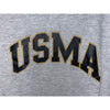 USMA West Point Vintage 90s Hoodie Sweatshirt Gray Made USA Sz. M Army Military