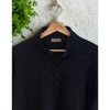 Avoncelli 100% Cashmere Sweater Polo Mens 58 XXL Black Made In Italy Luxury