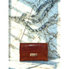 Bergdorf Goodman Snakeskin Leather Shoulder Bag Spain Gold Chain Clutch Vintage