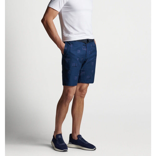 Peter Millar Surge Course Journal Performance Golf Shorts Navy 40 NWT $110 MSRP