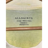 ALLSAINTS Luca Oversized Tee XL Chartreuse Organic Cotton Washed Relaxed