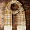 Timberland Scarf Buffalo Plaid Beige Off-White FabFitFun Fall 2023 10" x 68" $60