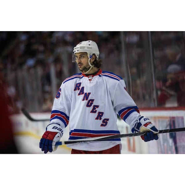 New York Rangers Mats Zuccarello Zucc Reebok CCM NHL Jersey Fight Strap Size 52