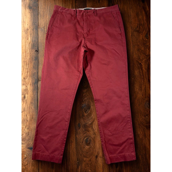 J.Crew 770 Straight Fit Broken-In Chino Pants Men’s 32x32 Red Cotton Khaki