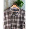 Pendleton Merino Lodge Shirt Olive Grey Plaid 2XL 100% Merino Wool