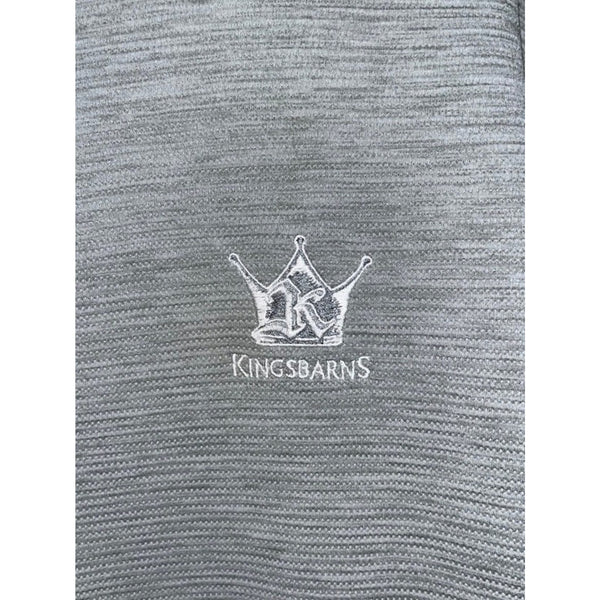 KJUS Kingsbarns Golf 1/2 Zip Pullover Mens 52 L Gray UPF 50 Stretch MSRP $230