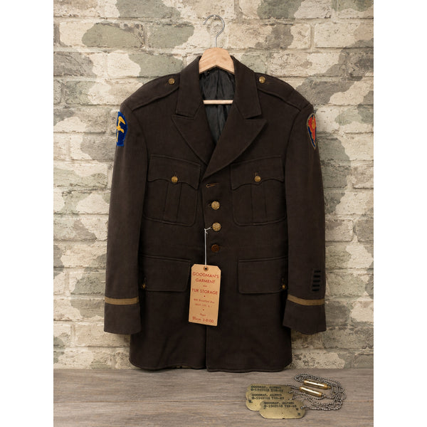 WWII US Army Officer Pinks Service Coat D-Day ADSEC Amphibious Forces Engineer
