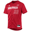 NC State Wolfpack Adidas #22 Red Button-Up Men's Baseball Jersey Sz. 2XL NWT