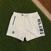 Baseball Lifestyle 101 B101 Diamond Relaxed Fit Sweatshorts Mens M Cream NWOT