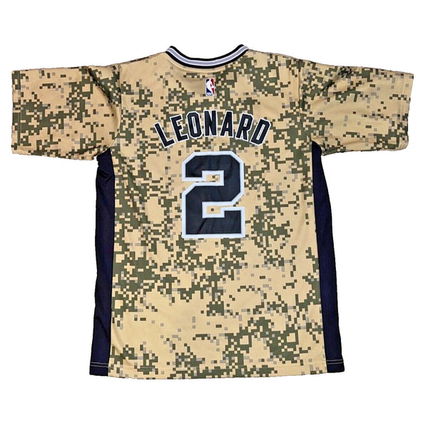 Kawhi Leonard Adidas Nba Swingman Jersey Camo San Antonio Spurs Men's Sz S RARE