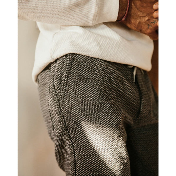 Taylor Stitch The Apres Pant Jogger Charcoal Sashiko Men’s M EUC Organic Cotton