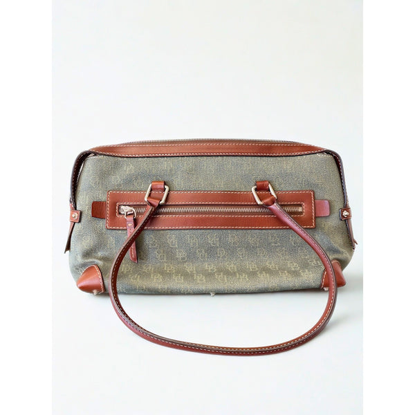 Dooney & Bourke HP65C Double Pocket Tote Hunter NWT Serial K6253580