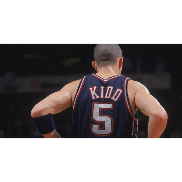 Jason Kidd New Jersey Nets Nike Swingman Jersey 4XL +2 Blue NBA EUC Y2K