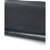 Prada Milano Vintage Black Leather Card Holder Wallet Italy Unisex 3.75" EUC