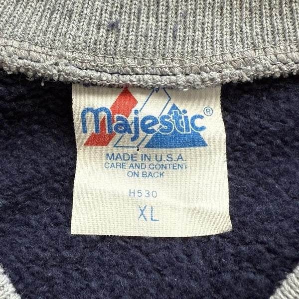 New York Yankees Majestic MLB Button Down Bomber Jacket Men XL USA Vintage 90s