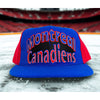 Montreal Canadiens AJD Snapback Hat NHL 90s Double Arc Logo NWOT Cap Vintage