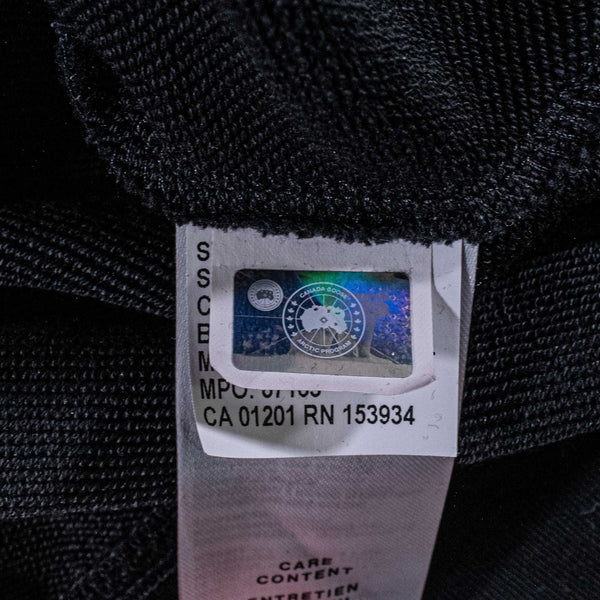 Canada Goose Huron Hoodie Black Medium Made In Italy Luxury Designer Pullover